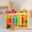 Juguete Estimulación Martillo En Madera Multifuncional León