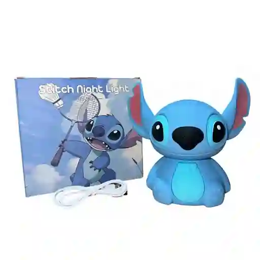 Lampara De Silicona Stitch Táctil Luz De Noche
