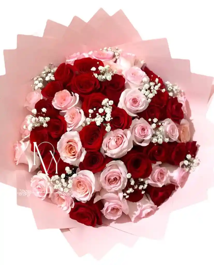 Flores Rosas Rojas Y Rosadas X100