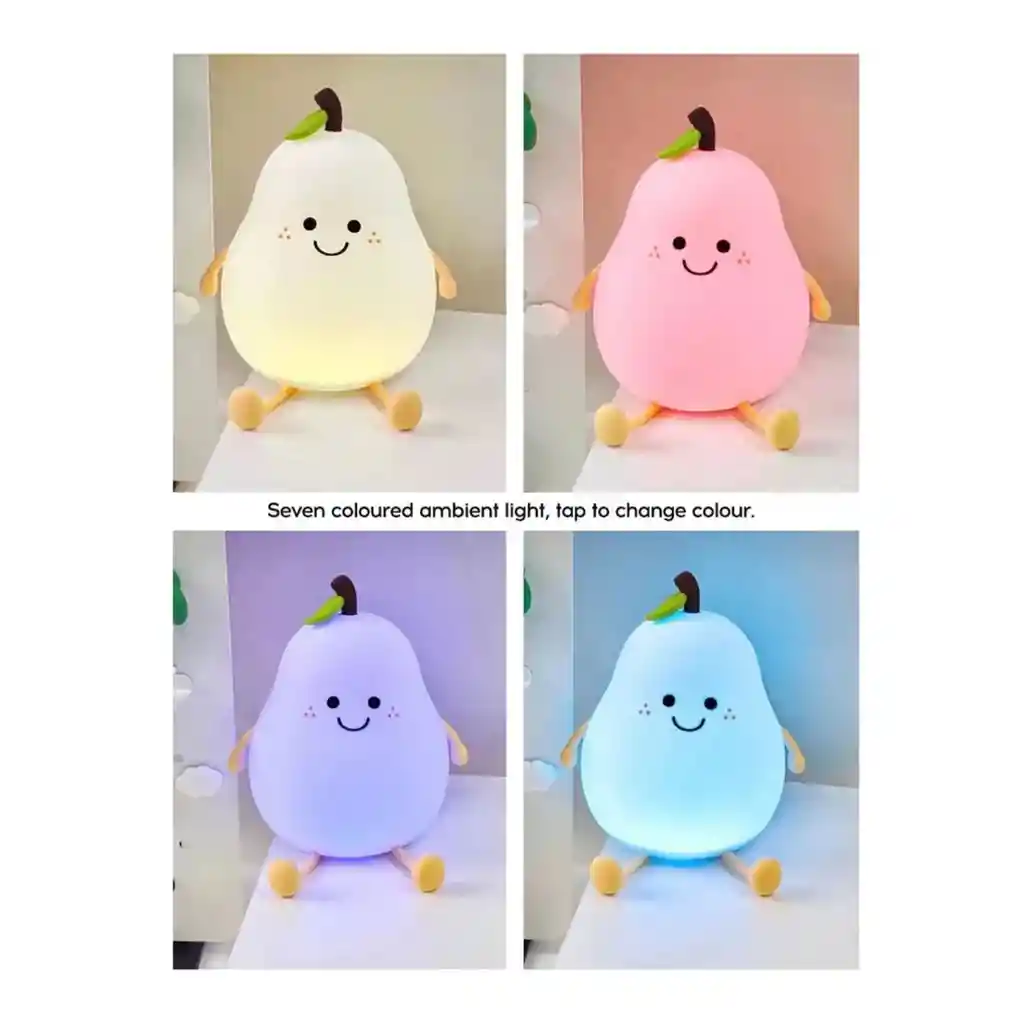 Luz Nocturna De Pera Para Decoración Lampara De Luz Nocturna