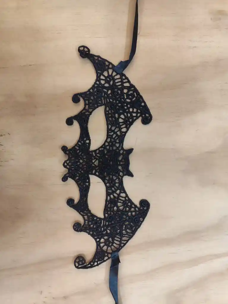 Antifaz Nocturnia Negro En Encaje