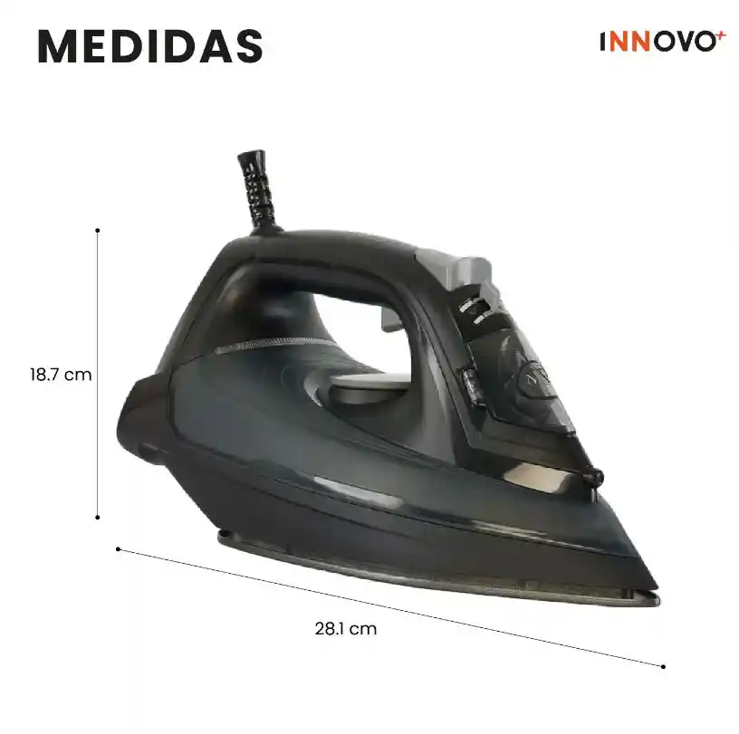 Plancha A Vapor Kalley 1200w Antigoteo Tanque 300ml Ropa Perfecta