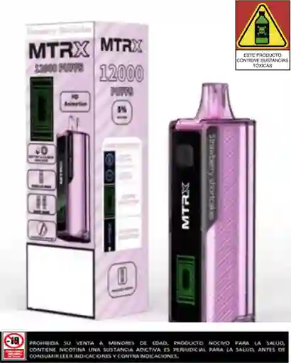 Vapeador Mtrx Strawberry Shortcakes 12.000 Puffs