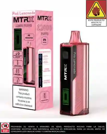 Vapeador Mtrx Pink Limonade 12.000 Puffs