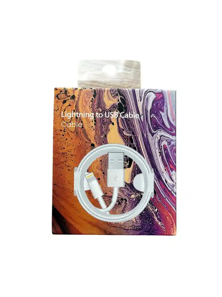 Original Cable Iphone Usb A Lightning Caja Colores