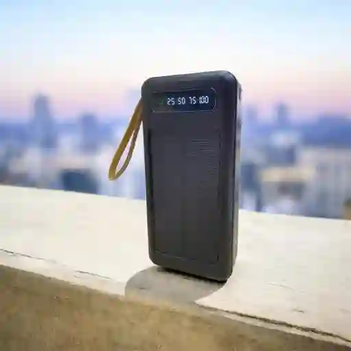 Power Bank 20.000mah Con Panel Solar