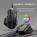 Mouse Inalámbrico Para Juegos, Mouse Ergonómico Con 5 Dpi Ajustables Hasta 7200, Luces De Respiración Rgb