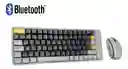 Teclado Y Mouse Bluetooth Recargable Mouse 5 Botones Mouse Gris Oscuro Teclado Gris Oscuro