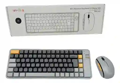 Teclado Y Mouse Bluetooth Recargable Mouse 5 Botones Mouse Gris Oscuro Teclado Gris Oscuro