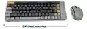Teclado Y Mouse Bluetooth Recargable Mouse 5 Botones Mouse Gris Oscuro Teclado Gris Oscuro