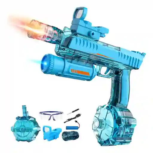 Pistola De Agua Eléctrica Con 750 Cc Para Niños Y Adultos, Pistola De Agua De Alta Potencia Ip67 Impermeable Hasta 32 Pies
