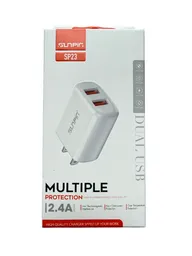 Original Cargador 2 Puertos + Cable Tipo C Sp-23