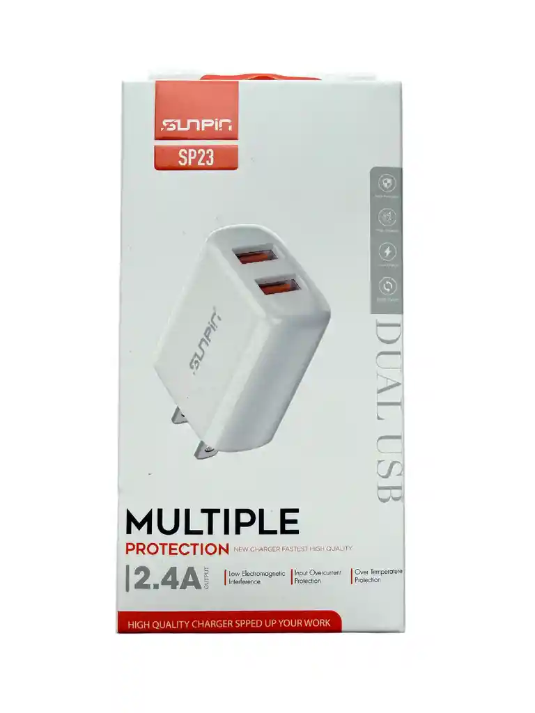 Original Cargador 2 Puertos + Cable Tipo C Sp-23