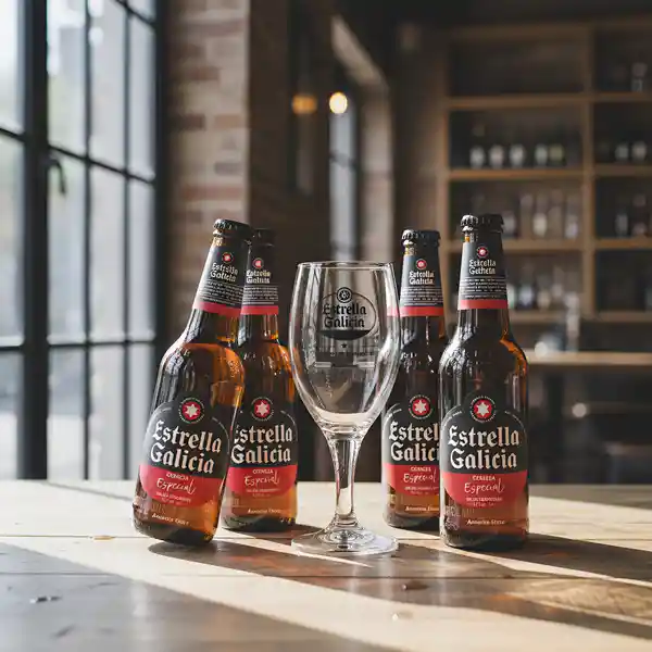 Estuche Pack De Cerveza Estrella Galicia + Copa