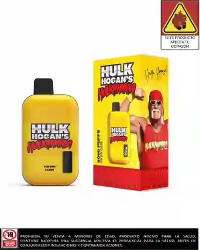 Vapeador Hulk Hulkamania Cotton Candy 8.000 Puffs