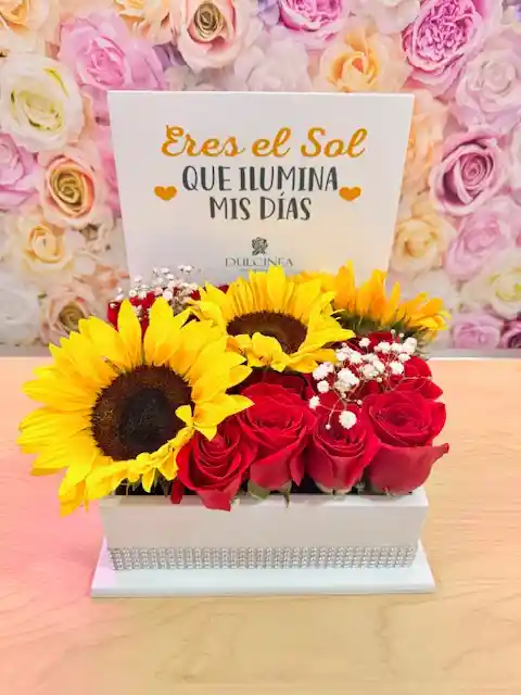 Cofre Grande Con Girasoles