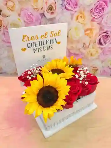 Cofre Grande Con Girasoles