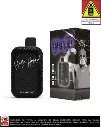Vapeador Hulk Hogan Bluerazz Ice 8.000 Puffs