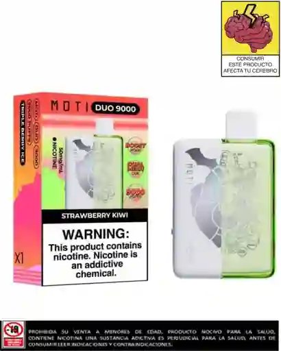 Vapeador Moti Duo Strawberry Kiwi 9.000