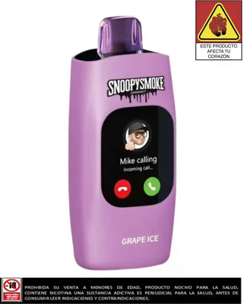 Vapeador Snoopy Grape30.000 Puffs