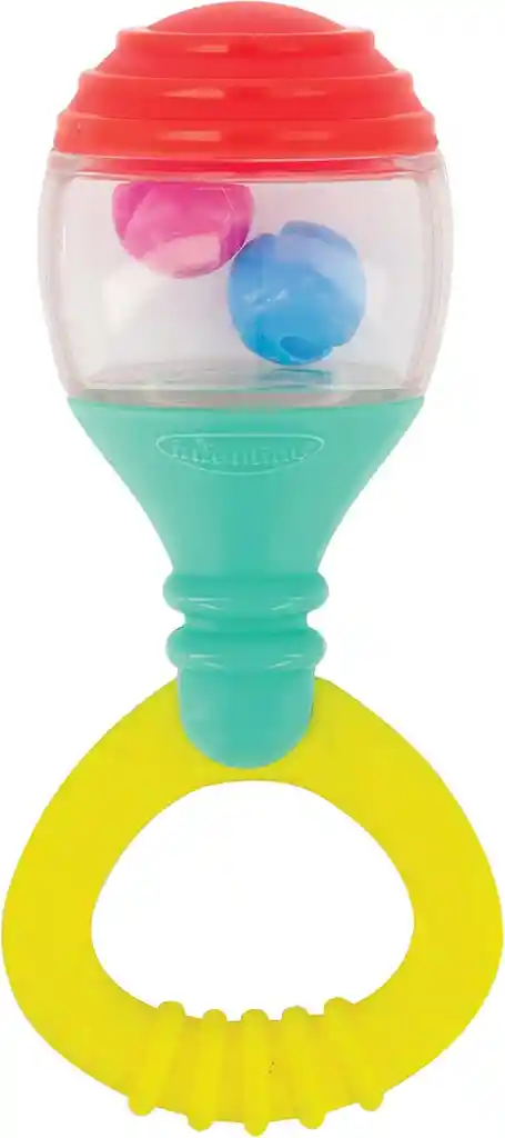 Sonajero Sensorial Con Mordedor Para Bebé Texturas Y Sonido