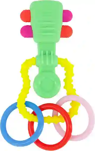 Juguete Guitarra Sensorial Bebé Aros Con Colores Y Texturas