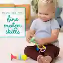 Juguete Guitarra Sensorial Bebé Aros Con Colores Y Texturas