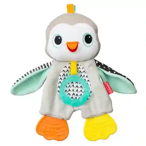 Juguete Sensorial Pingüino Con Texturas Y Mordedor Bebés