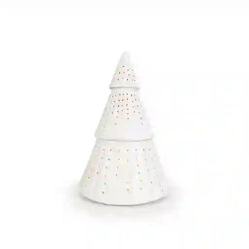 Árbol En Cerámica De Luz Con Vela Led