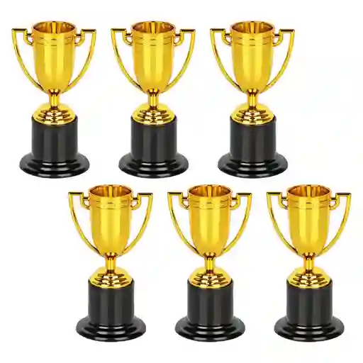 2x Copa Premio 10 Cms Trofeo Dorado Fiesta Premiacion Piñata Compentencia Torneo