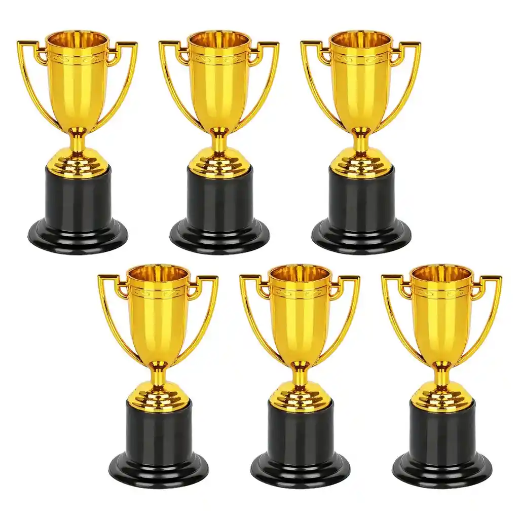 2x Copa Premio 10 Cms Trofeo Dorado Fiesta Premiacion Piñata Compentencia Torneo