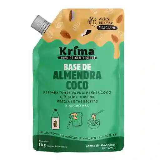 Base Para Leche De Almendras De Coco 1kg