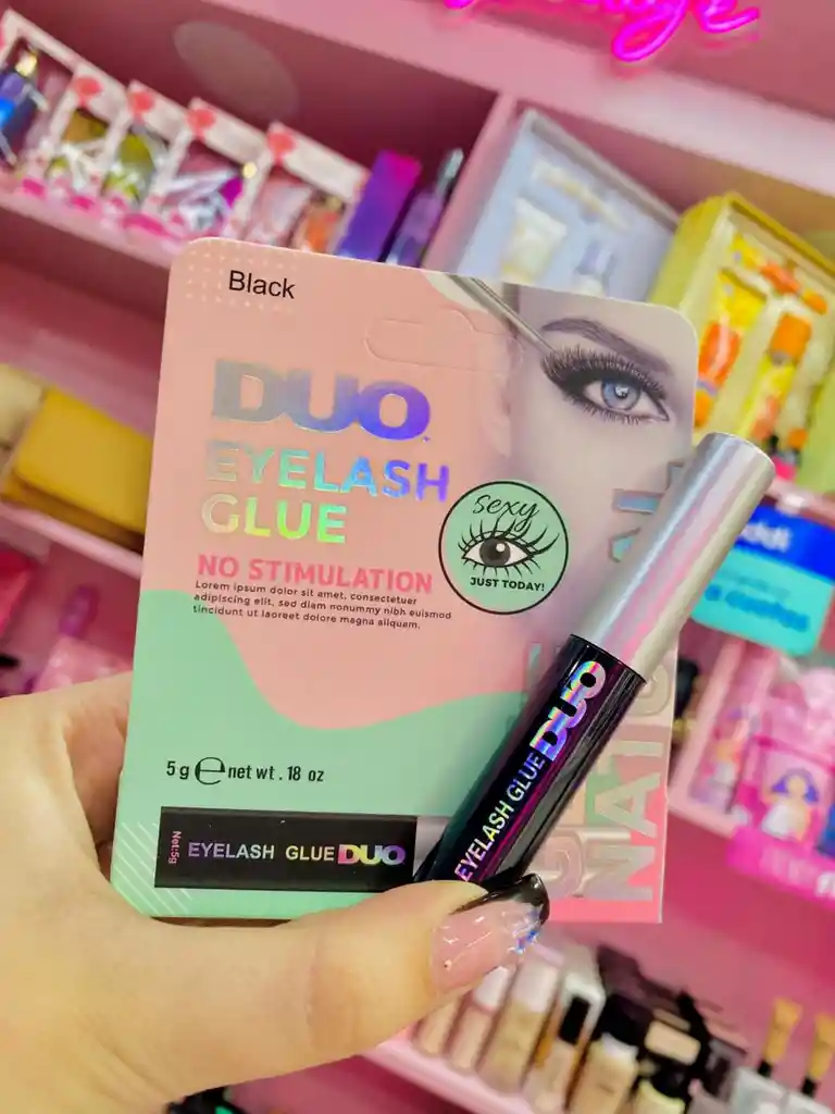 💫 Pegante De Pestañas Duo Negro – Fijación Firme Y Profesional ✨