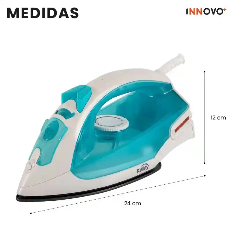 Plancha A Vapor Kalley 1000w Antiadherente Temperatura Ajustable