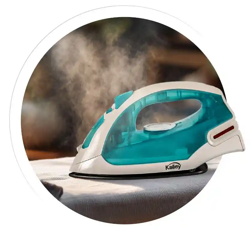 Plancha A Vapor Kalley 1000w Antiadherente Temperatura Ajustable