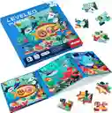 Libro Rompecabeza Magnético 3 En 1 Tema Aventura Submarina