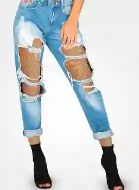 Medias Largas Negras Tipo Malla Halloween