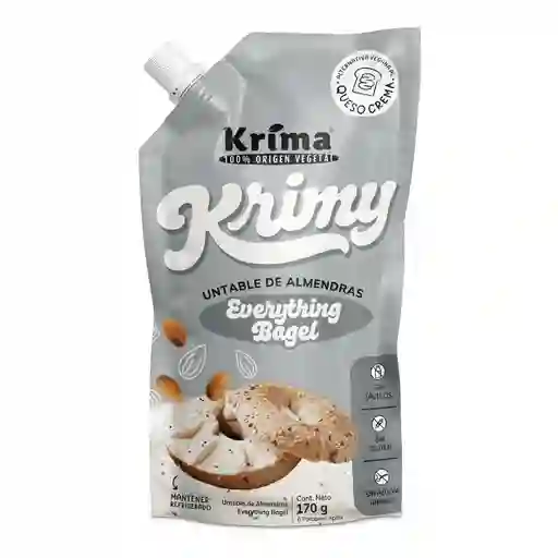 Queso Crema De Almendras Krimy Everything Bagel