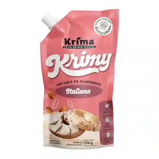 Queso Crema De Almendras Krimy Italiano