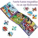 Libro Rompecabeza Magnético 3 En 1 Tema Rescate De Incendios