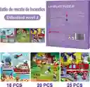 Libro Rompecabeza Magnético 3 En 1 Tema Rescate De Incendios