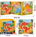 Libro Rompecabeza Magnético 3 En 1 Tema Dinosaurio