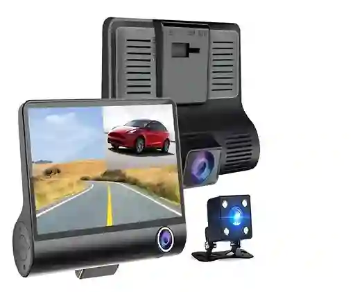 Cámara Zebbris Carro Dvr 3 Lentes 1080p Full Hd Dash 3 En 1