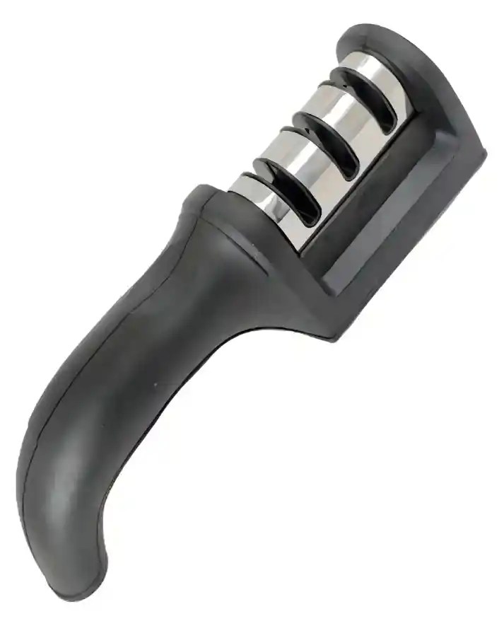 Afilador De Cuchillos Pro Multifuncional Ergonómico Cocina Color Negro