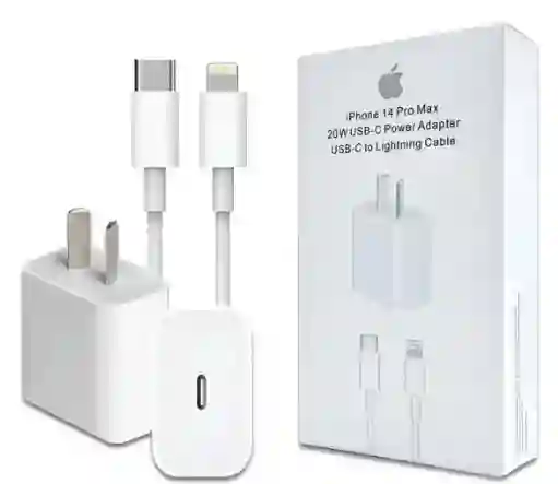 Cargador Carga Rapida 20w Usb-c A Lightning Para Iphone 14 13 12 11 Pro Max Ipad