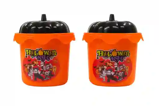 Calabaza De Halloween Grande Para Dulces