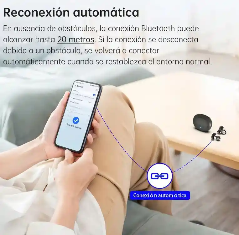 Auriculares Inalámbricos Con Clip Para La Oreja G-tide Clip1 Color Negro