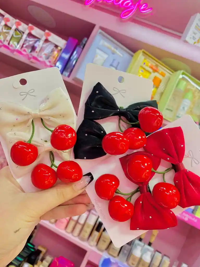 🎀 Moñitos Cereza Glam 🎀