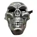 Mascara Calavera Gris Disfraz Skull Craneo Halloween Muerte Fiesta Caareta