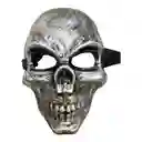 Mascara Calavera Gris Disfraz Skull Craneo Halloween Muerte Fiesta Caareta